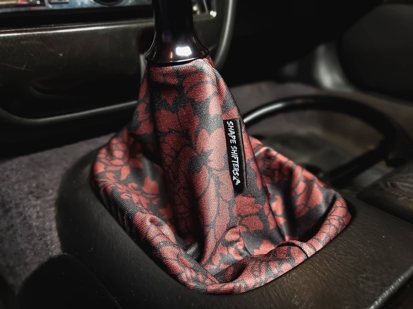 Burgundy Damask Shift Boot