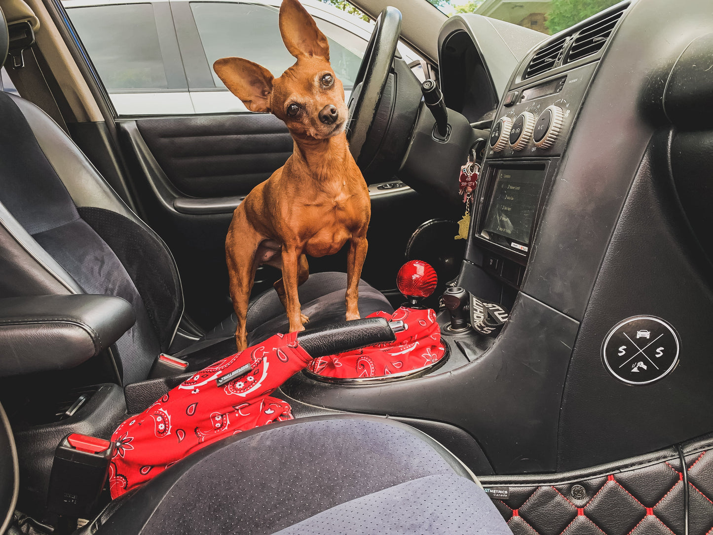 Red Bandana Shift Boot