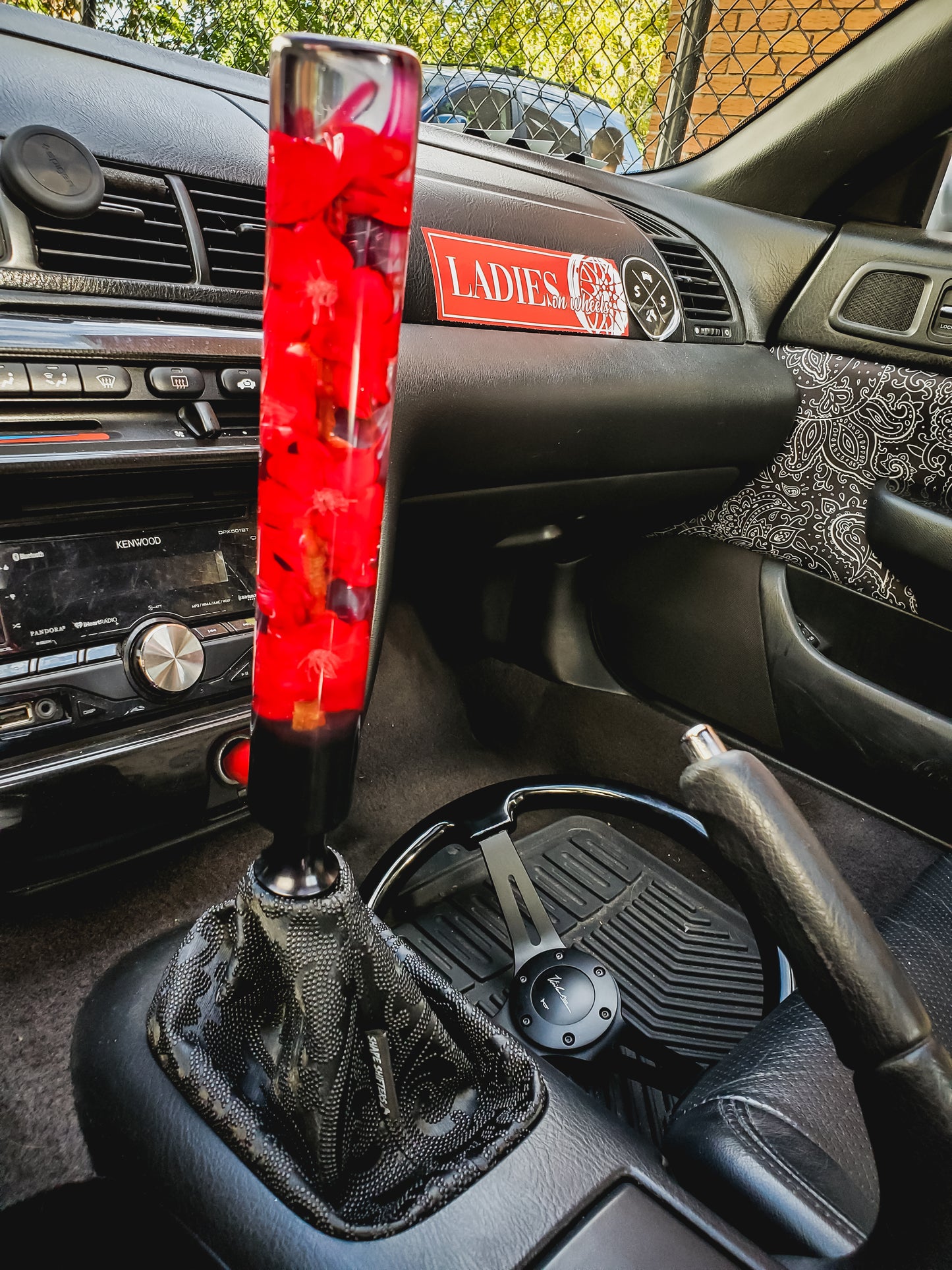 Damask Leather Shift Boot