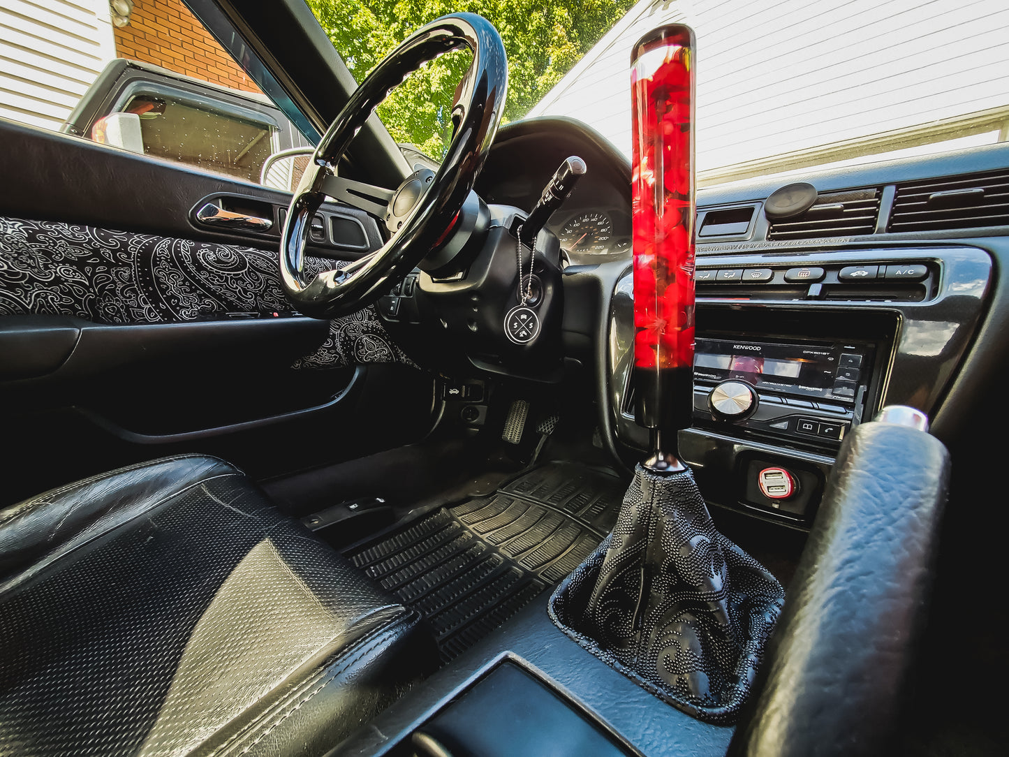 Damask Leather Shift Boot