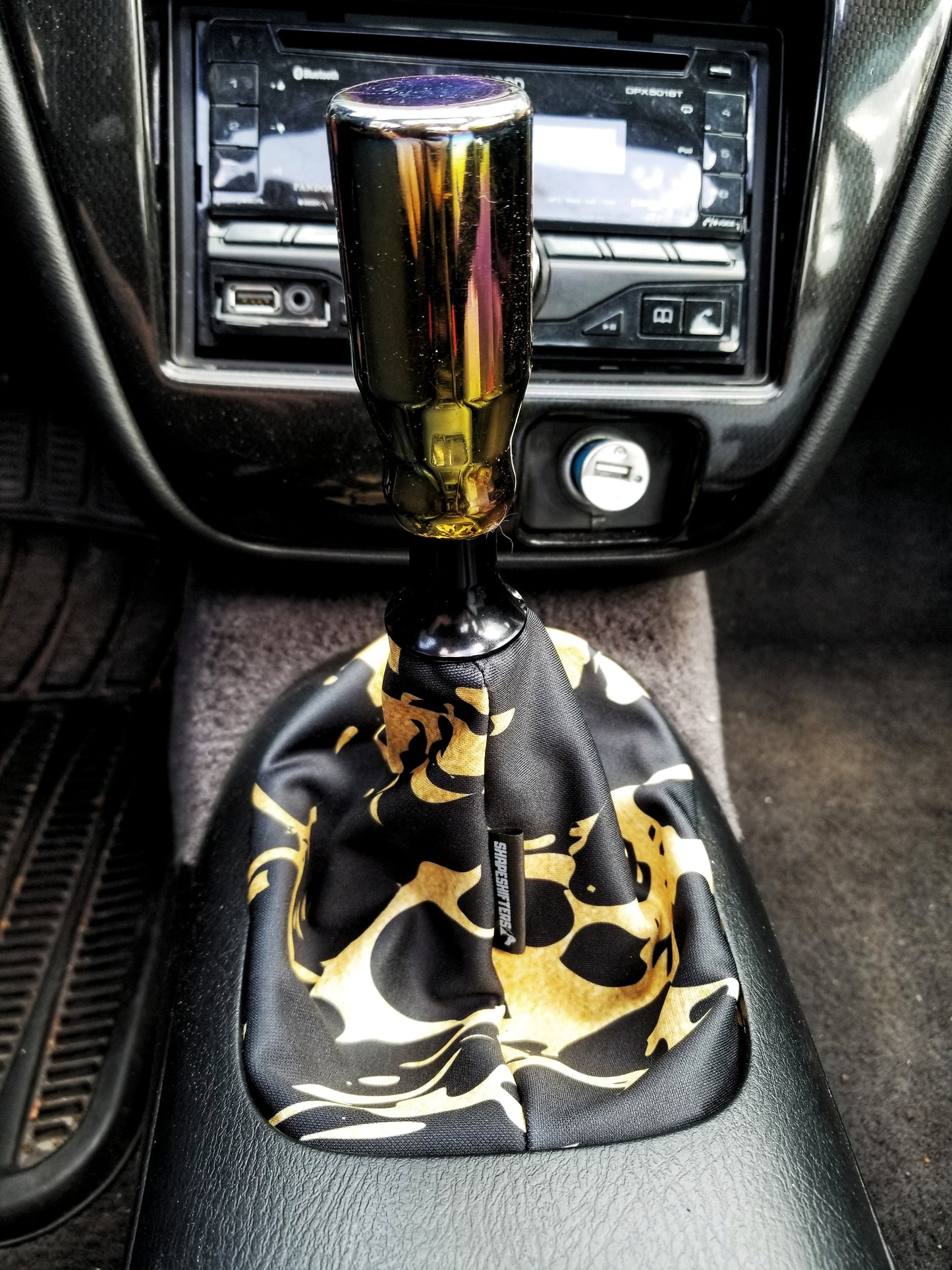 Gold Marble Shift Boot